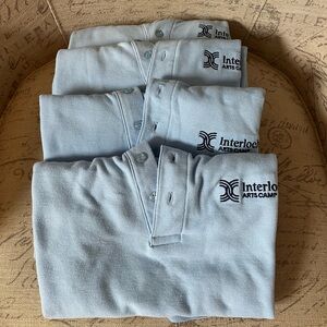 4 Interlochen Arts Camp Light Blue Polo Shirts